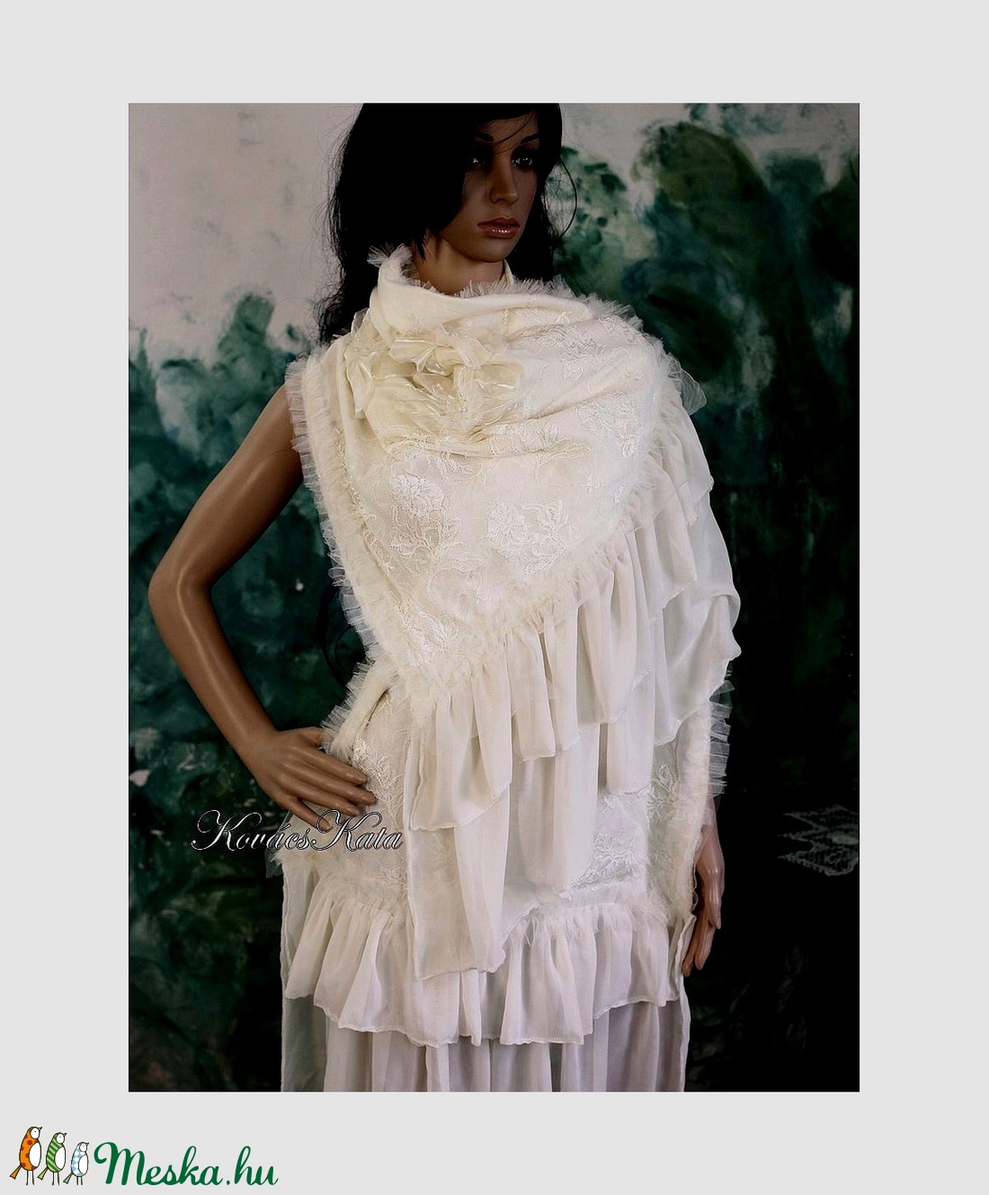 ARA stóla - esküvő - kiegészítők - bolero és válltakaró - Meska.hu ARA stóla - esküvő - kiegészítők - bolero és válltakaró - Meska.hu