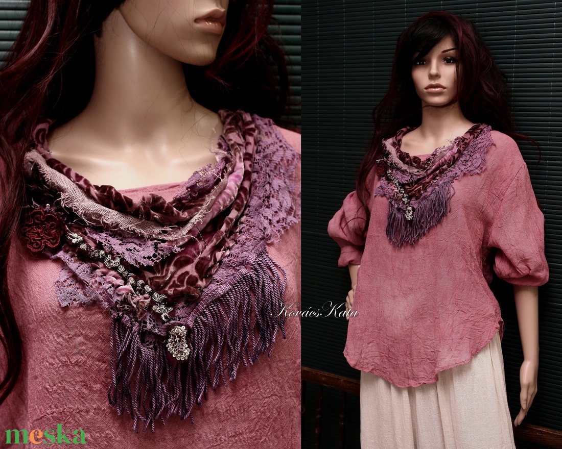 VERONA / barokk - art to wear textilékszer - ékszer - nyaklánc - statement nyaklánc - Meska.hu VERONA / barokk - art to wear textilékszer - ékszer - nyaklánc - statement nyaklánc - Meska.hu