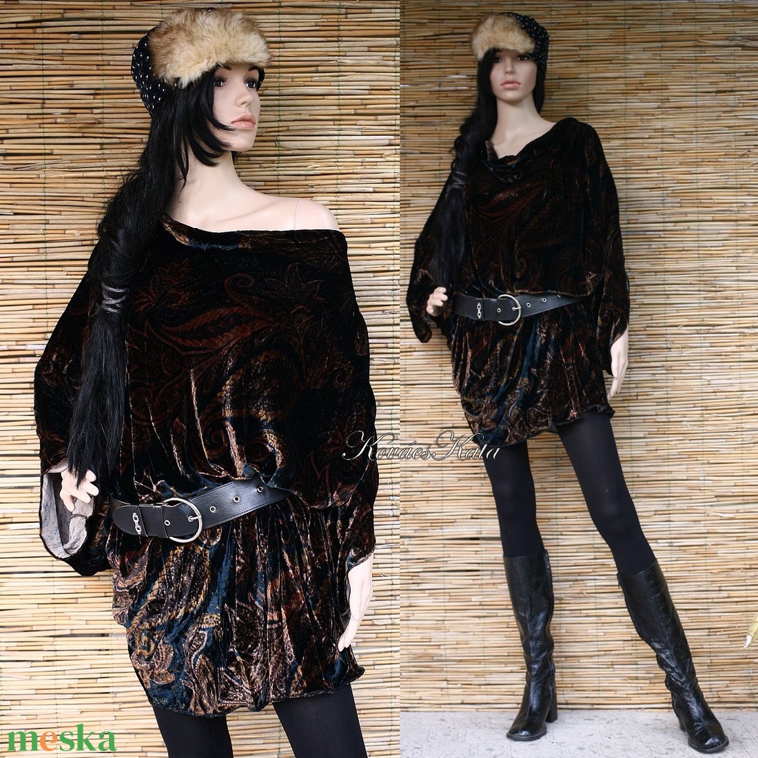 SHEILA - lagenlook selyembársony tunika XXL - ruha & divat - női ruha - alkalmi ruha & estélyi ruha - Meska.hu SHEILA - lagenlook selyembársony tunika XXL - ruha & divat - női ruha - alkalmi ruha & estélyi ruha - Meska.hu