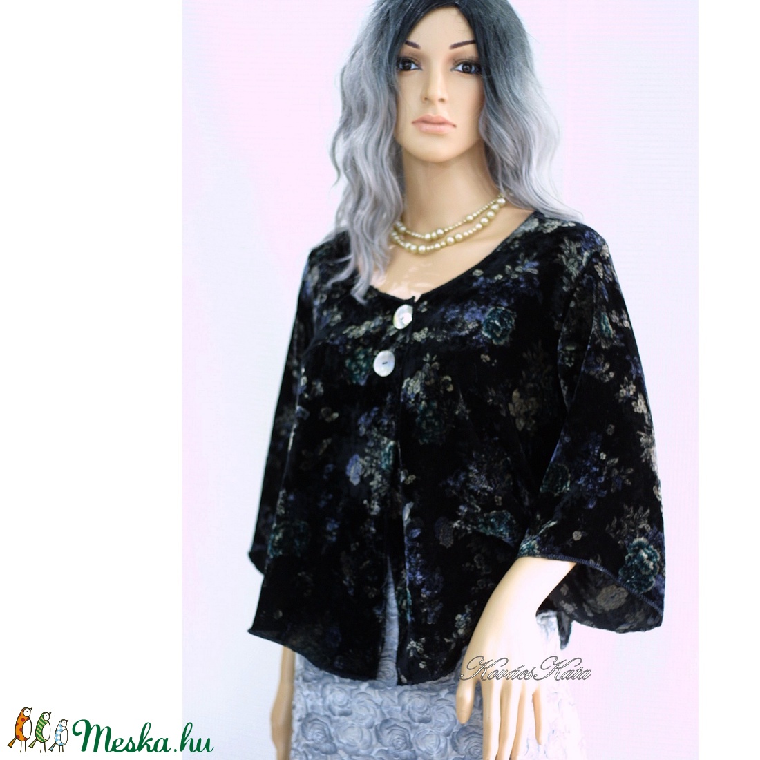 JANA - selyembársony design-blúz, tunika - ruha & divat - női ruha - blúz - Meska.hu JANA - selyembársony design-blúz, tunika - ruha & divat - női ruha - blúz - Meska.hu