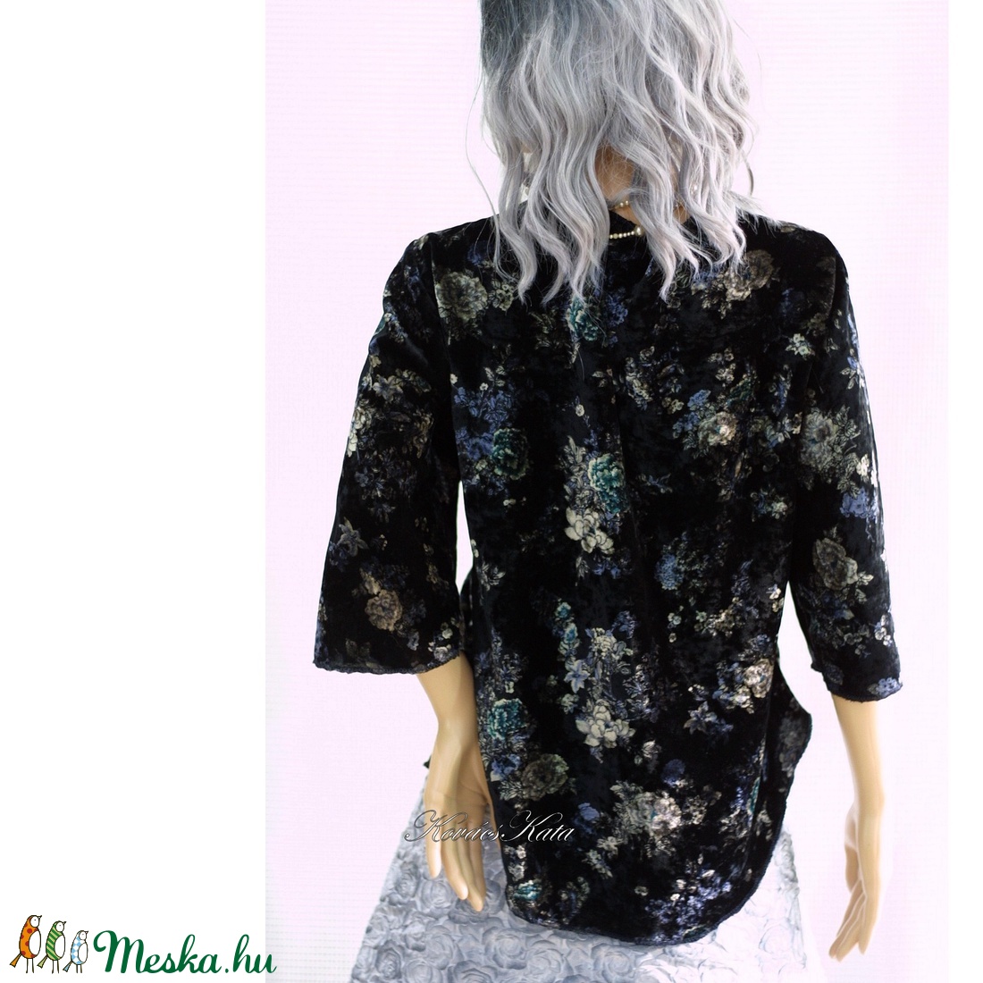 JANA - selyembársony design-blúz, tunika - ruha & divat - női ruha - blúz - Meska.hu JANA - selyembársony design-blúz, tunika - ruha & divat - női ruha - blúz - Meska.hu