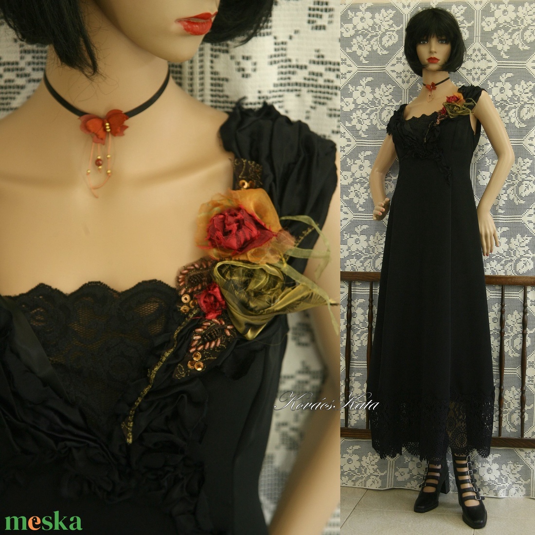 DANILA - goth design csipkés nehéz-selyem ruha - ruha & divat - női ruha - alkalmi ruha & estélyi ruha - Meska.hu DANILA - goth design csipkés nehéz-selyem ruha - ruha & divat - női ruha - alkalmi ruha & estélyi ruha - Meska.hu