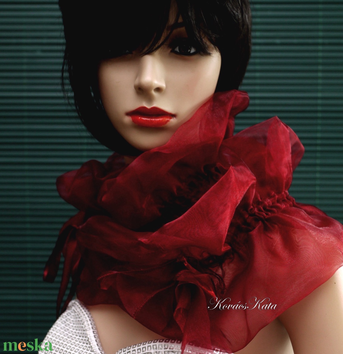 WRAP / bordó- fodros organza vállkendő, boleró - ruha & divat - női ruha - alkalmi ruha & estélyi ruha - Meska.hu WRAP / bordó- fodros organza vállkendő, boleró - ruha & divat - női ruha - alkalmi ruha & estélyi ruha - Meska.hu