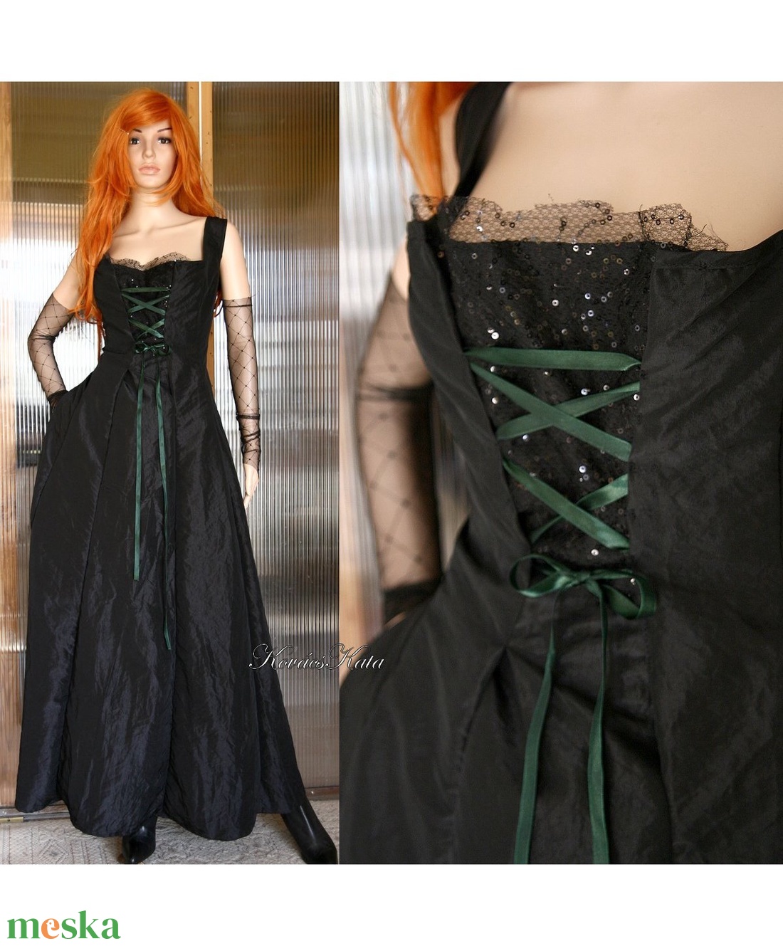 TOSCA - romantikus goth estélyiruha XL - ruha & divat - női ruha - alkalmi ruha & estélyi ruha - Meska.hu TOSCA - romantikus goth estélyiruha XL - ruha & divat - női ruha - alkalmi ruha & estélyi ruha - Meska.hu