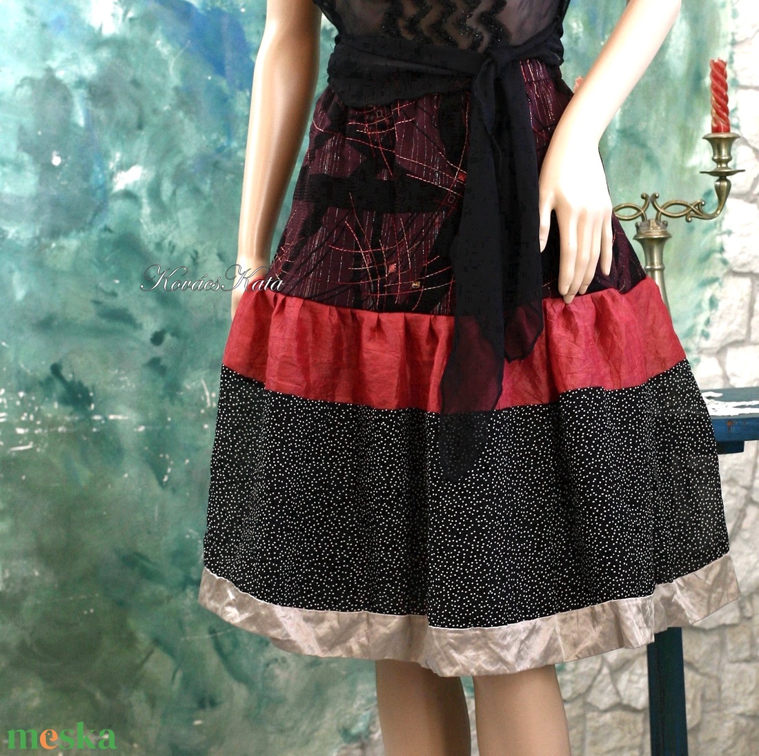 TARANTELLA - alkalmi selyem patchwork szoknya - ruha & divat - női ruha - alkalmi ruha & estélyi ruha - Meska.hu TARANTELLA - alkalmi selyem patchwork szoknya - ruha & divat - női ruha - alkalmi ruha & estélyi ruha - Meska.hu