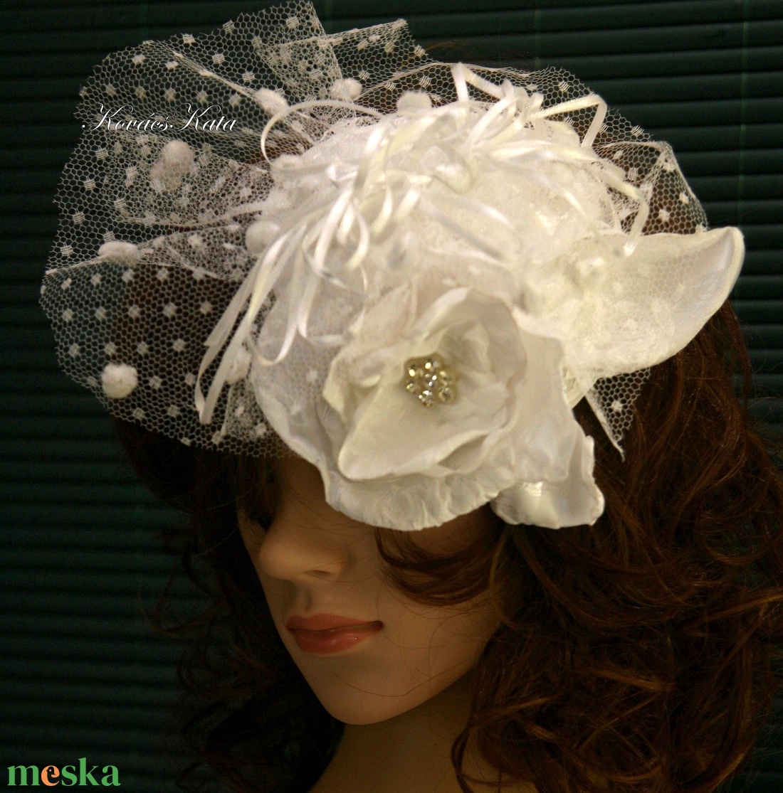 FASCINATOR - PIN-UP esküvői kalapka - esküvő - hajdísz - fésűs hajdísz - Meska.hu FASCINATOR - PIN-UP esküvői kalapka - esküvő - hajdísz - fésűs hajdísz - Meska.hu