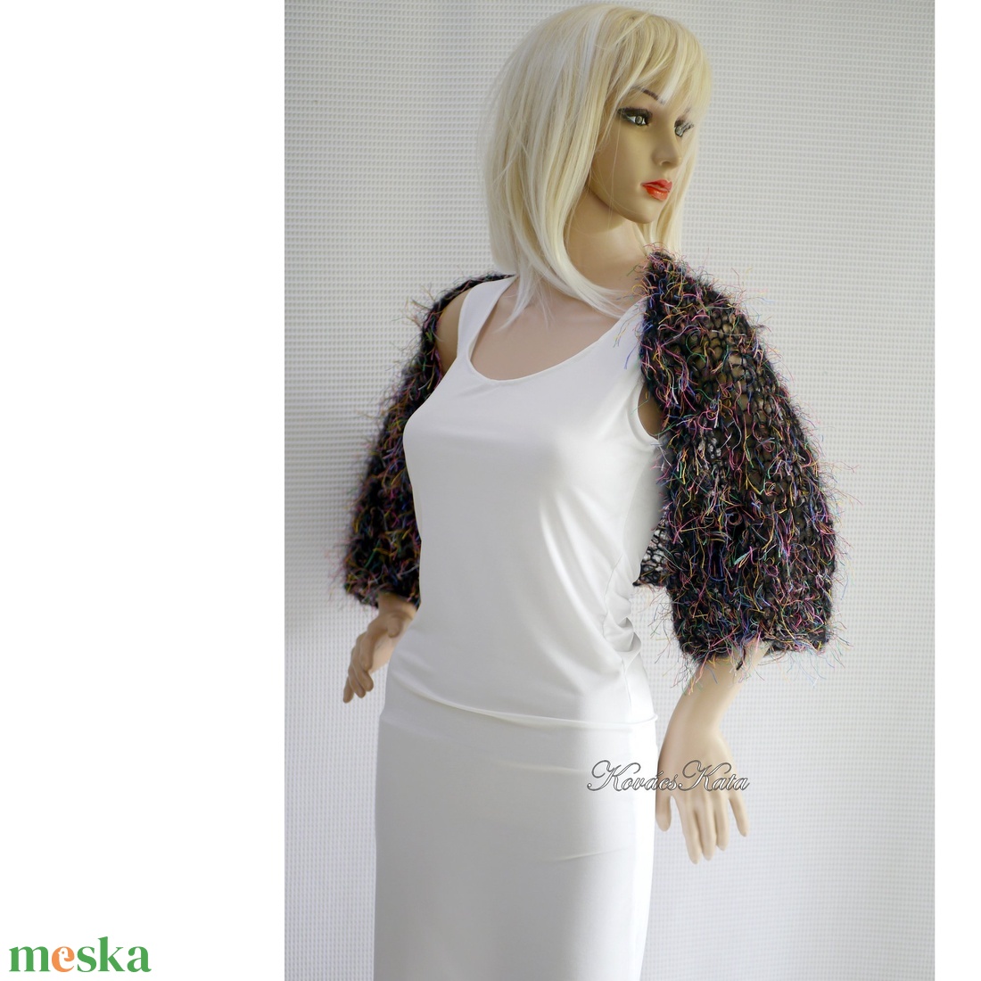 FLAMINGÓ - kézzel kötött rövid kardigán, bohó boleró / multicolor - ruha & divat - női ruha - bolero - Meska.hu FLAMINGÓ - kézzel kötött rövid kardigán, bohó boleró / multicolor - ruha & divat - női ruha - bolero - Meska.hu
