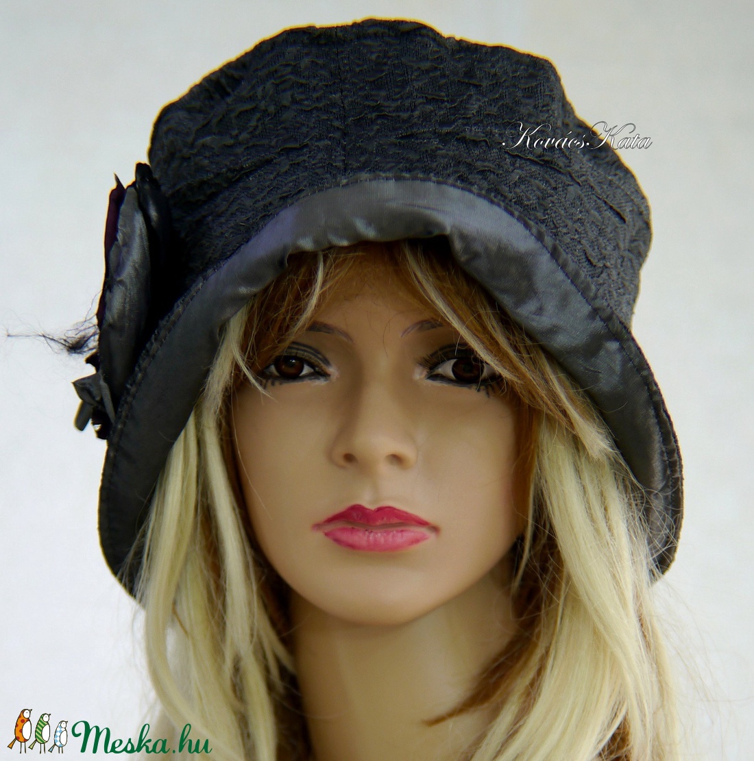 FRIDA cloche - antikselyem flapper-kalap - ruha & divat - sál, sapka, kendő - kalap - Meska.hu FRIDA cloche - antikselyem flapper-kalap - ruha & divat - sál, sapka, kendő - kalap - Meska.hu
