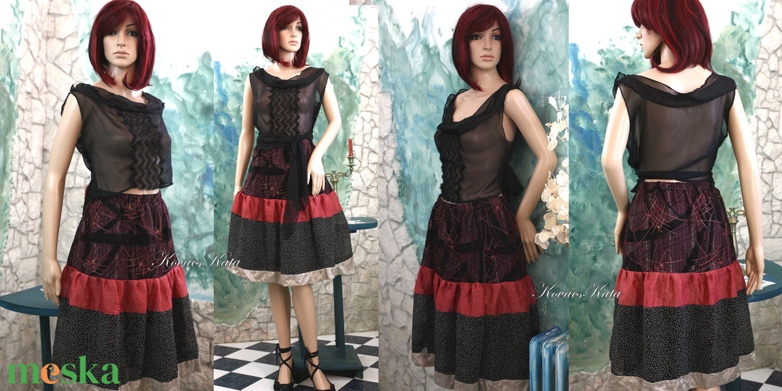 TARANTELLA - alkalmi selyem patchwork szoknya - ruha & divat - női ruha - alkalmi ruha & estélyi ruha - Meska.hu TARANTELLA - alkalmi selyem patchwork szoknya - ruha & divat - női ruha - alkalmi ruha & estélyi ruha - Meska.hu