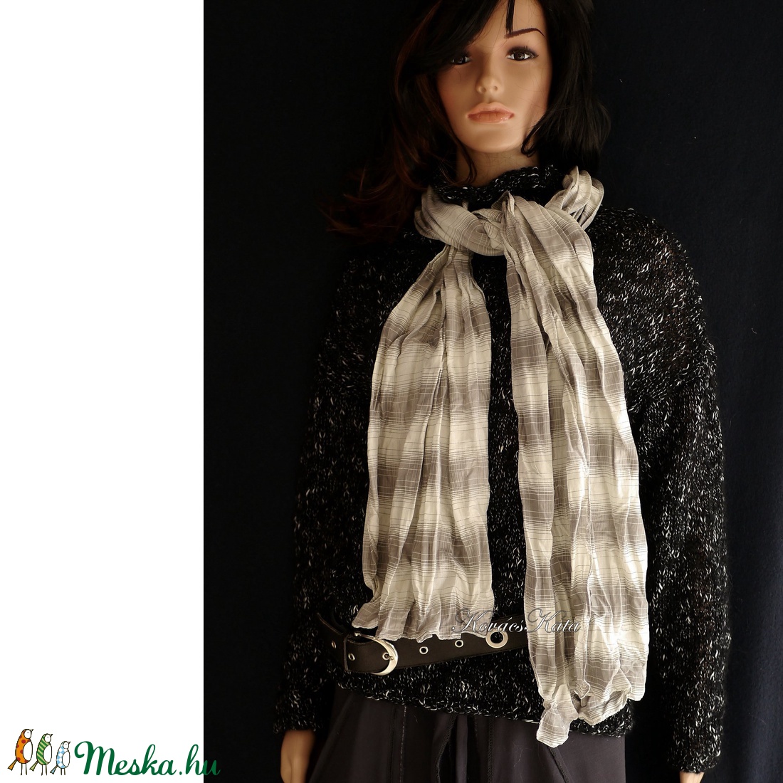 JACQUARD HERNYÓSELYEM SÁL - ruha & divat - sál, sapka, kendő - sál - Meska.hu JACQUARD HERNYÓSELYEM SÁL - ruha & divat - sál, sapka, kendő - sál - Meska.hu