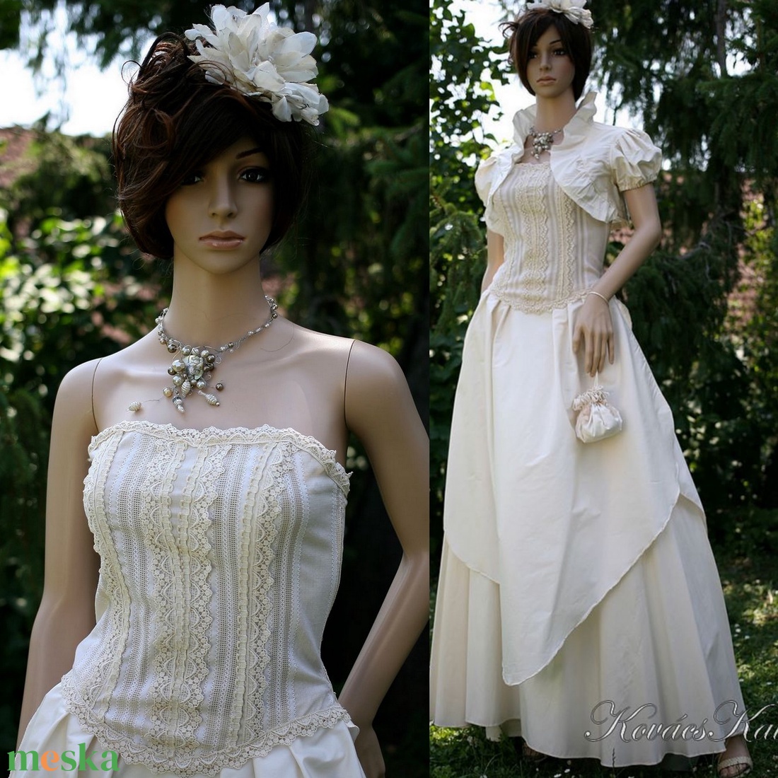 MAJA- vintage stílusú menyasszonyi design ruha - esküvő - ruha - menyasszonyi ruha - Meska.hu MAJA- vintage stílusú menyasszonyi design ruha - esküvő - ruha - menyasszonyi ruha - Meska.hu