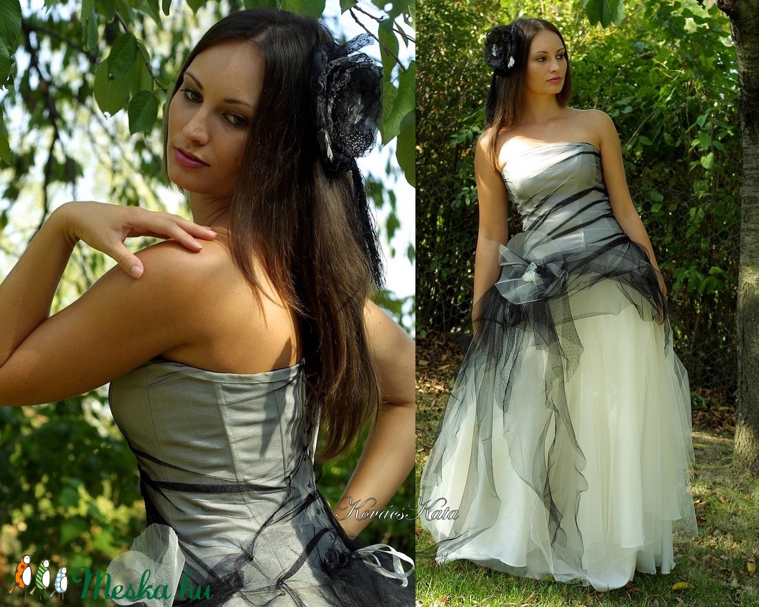 PRISCILLA - modern goth menyasszonyi ruha - esküvő - ruha - menyasszonyi ruha - Meska.hu PRISCILLA - modern goth menyasszonyi ruha - esküvő - ruha - menyasszonyi ruha - Meska.hu