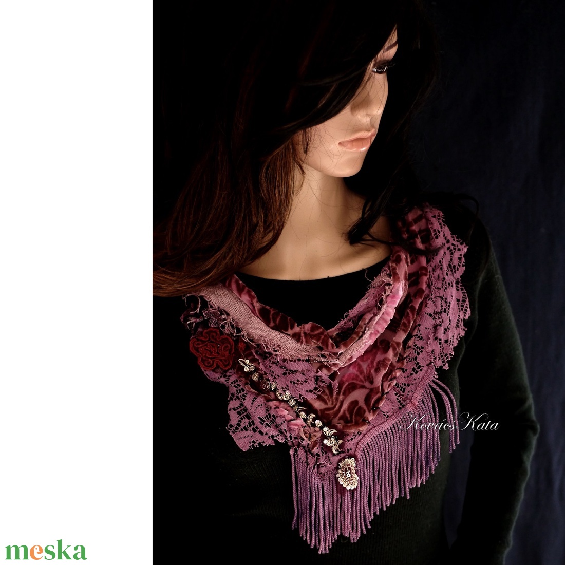 VERONA / barokk - art to wear textilékszer - ékszer - nyaklánc - statement nyaklánc - Meska.hu VERONA / barokk - art to wear textilékszer - ékszer - nyaklánc - statement nyaklánc - Meska.hu