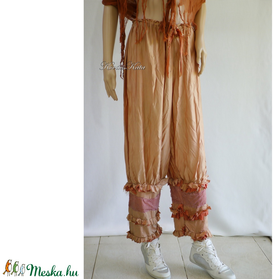 FATIME - romantikus lagenlook selyemnadrág - ruha & divat - női ruha - nadrág - Meska.hu FATIME - romantikus lagenlook selyemnadrág - ruha & divat - női ruha - nadrág - Meska.hu