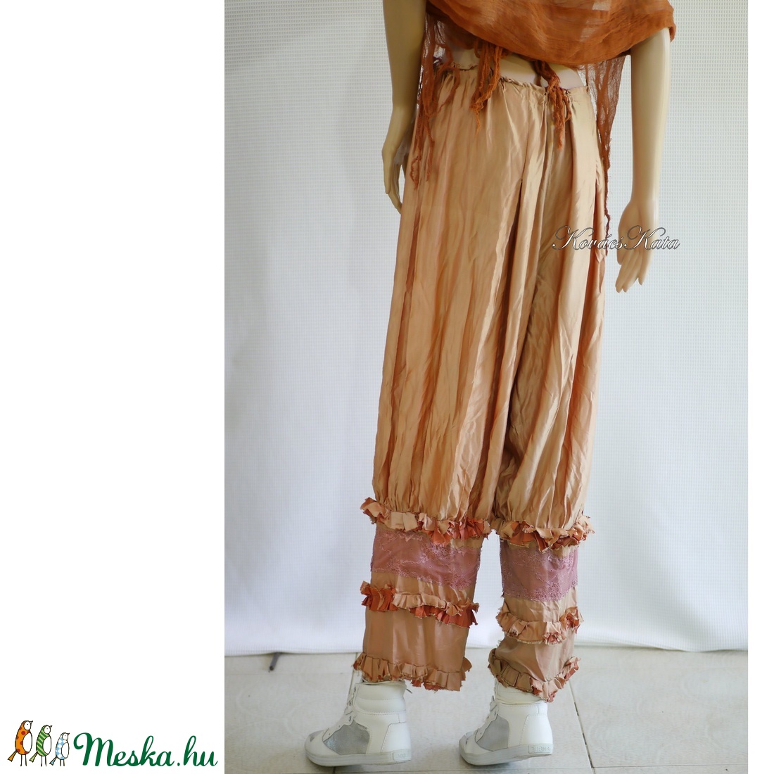FATIME - romantikus lagenlook selyemnadrág - ruha & divat - női ruha - nadrág - Meska.hu FATIME - romantikus lagenlook selyemnadrág - ruha & divat - női ruha - nadrág - Meska.hu