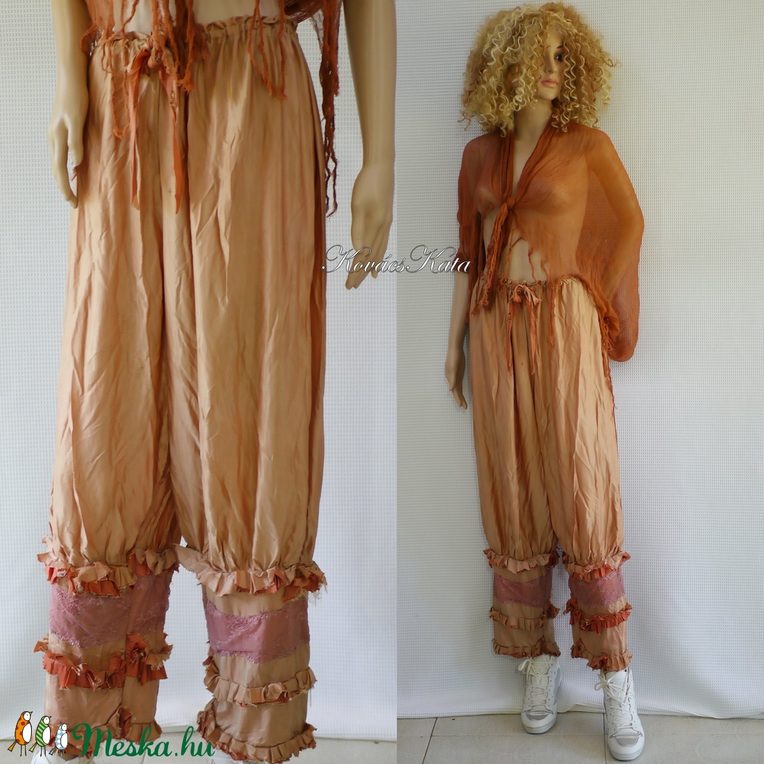 FATIME - romantikus lagenlook selyemnadrág - ruha & divat - női ruha - nadrág - Meska.hu FATIME - romantikus lagenlook selyemnadrág - ruha & divat - női ruha - nadrág - Meska.hu