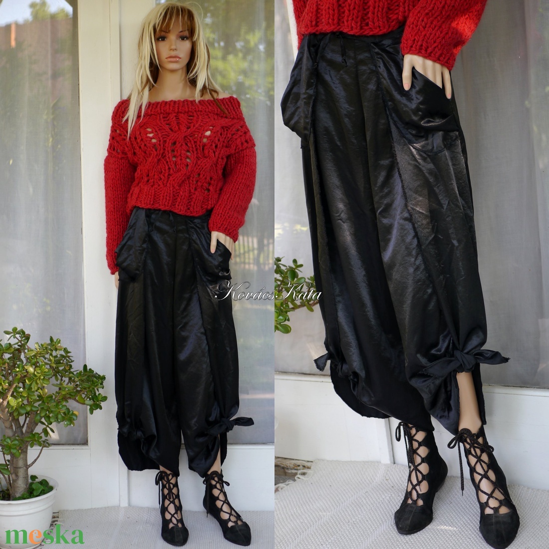 GALINA - exkluzív design-nadrág, szatén szárong nadrág - ruha & divat - női ruha - alkalmi ruha & estélyi ruha - Meska.hu GALINA - exkluzív design-nadrág, szatén szárong nadrág - ruha & divat - női ruha - alkalmi ruha & estélyi ruha - Meska.hu