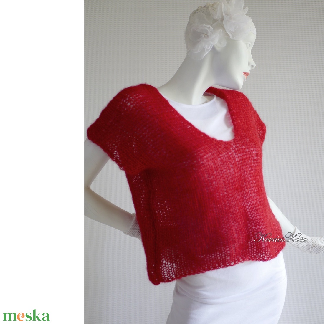 PILLE-PUCSI / BORVÖRÖS - exkluzív mohair pulóver - kézzel kötött - ruha & divat - női ruha - pulóver & kardigán - Meska.hu PILLE-PUCSI / BORVÖRÖS - exkluzív mohair pulóver - kézzel kötött - ruha & divat - női ruha - pulóver & kardigán - Meska.hu