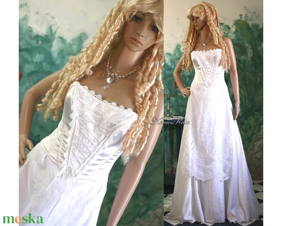 VIOLA - romantikus menyasszonyi ruha - esküvő - ruha - menyasszonyi ruha - Meska.hu