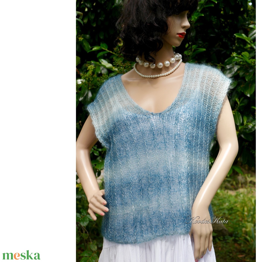 PILLANGÓ - exkluzív kid-silk mohair pulóver - kézzel kötött - ruha & divat - női ruha - pulóver - Meska.hu PILLANGÓ - exkluzív kid-silk mohair pulóver - kézzel kötött - ruha & divat - női ruha - pulóver - Meska.hu