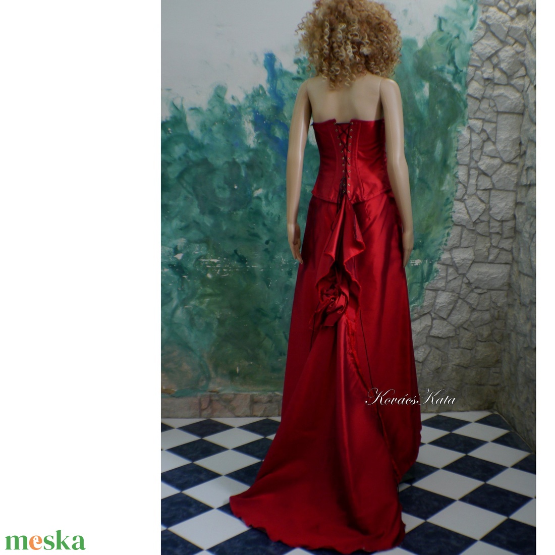 CARMEN - színes menyasszonyi ruha, design-ruha, estélyiruha,  - esküvő - ruha - menyasszonyi ruha - Meska.hu