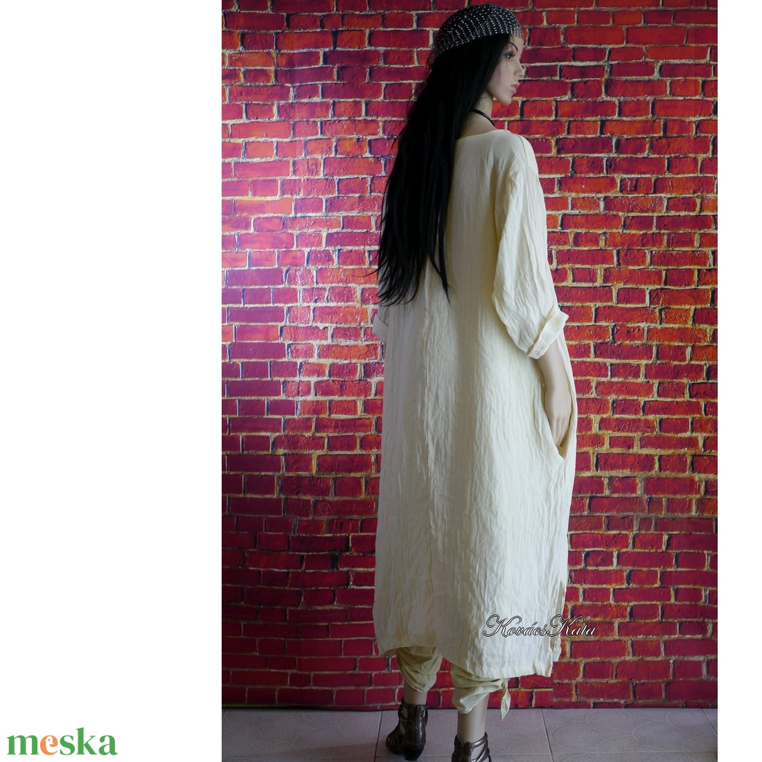 JAFA - lagenlook selyem-organza tunika-ruha / vajszín - ruha & divat - női ruha - alkalmi ruha & estélyi ruha - Meska.hu JAFA - lagenlook selyem-organza tunika-ruha / vajszín - ruha & divat - női ruha - alkalmi ruha & estélyi ruha - Meska.hu
