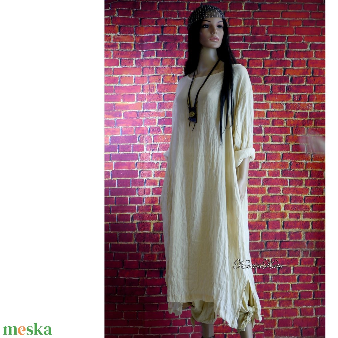 JAFA - lagenlook selyem-organza tunika-ruha / vajszín - ruha & divat - női ruha - alkalmi ruha & estélyi ruha - Meska.hu JAFA - lagenlook selyem-organza tunika-ruha / vajszín - ruha & divat - női ruha - alkalmi ruha & estélyi ruha - Meska.hu