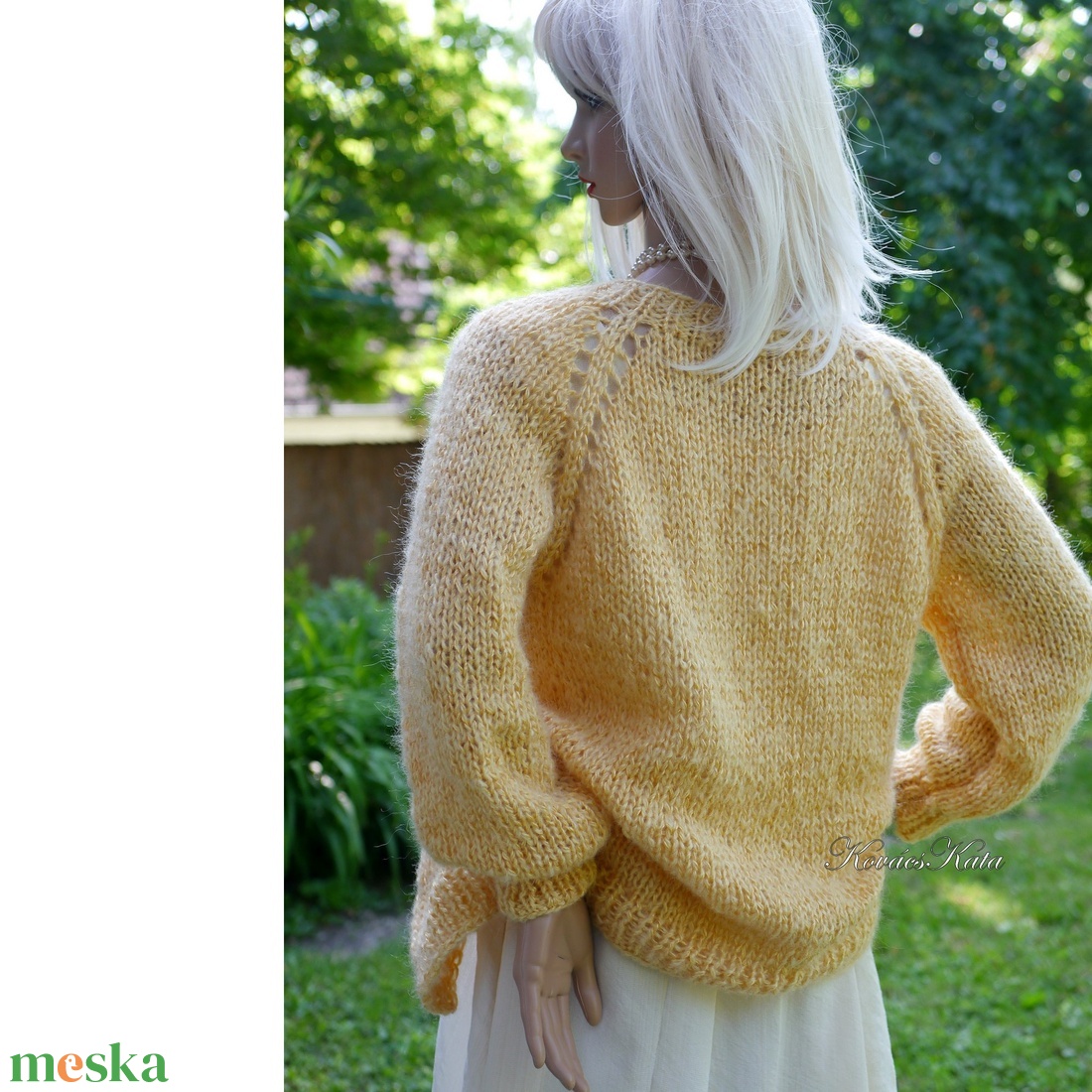 CANDY / gold - exkluzív kézzel kötött selyem-mohair kardigán, pulóver - ruha & divat - női ruha - pulóver - Meska.hu CANDY / gold - exkluzív kézzel kötött selyem-mohair kardigán, pulóver - ruha & divat - női ruha - pulóver - Meska.hu