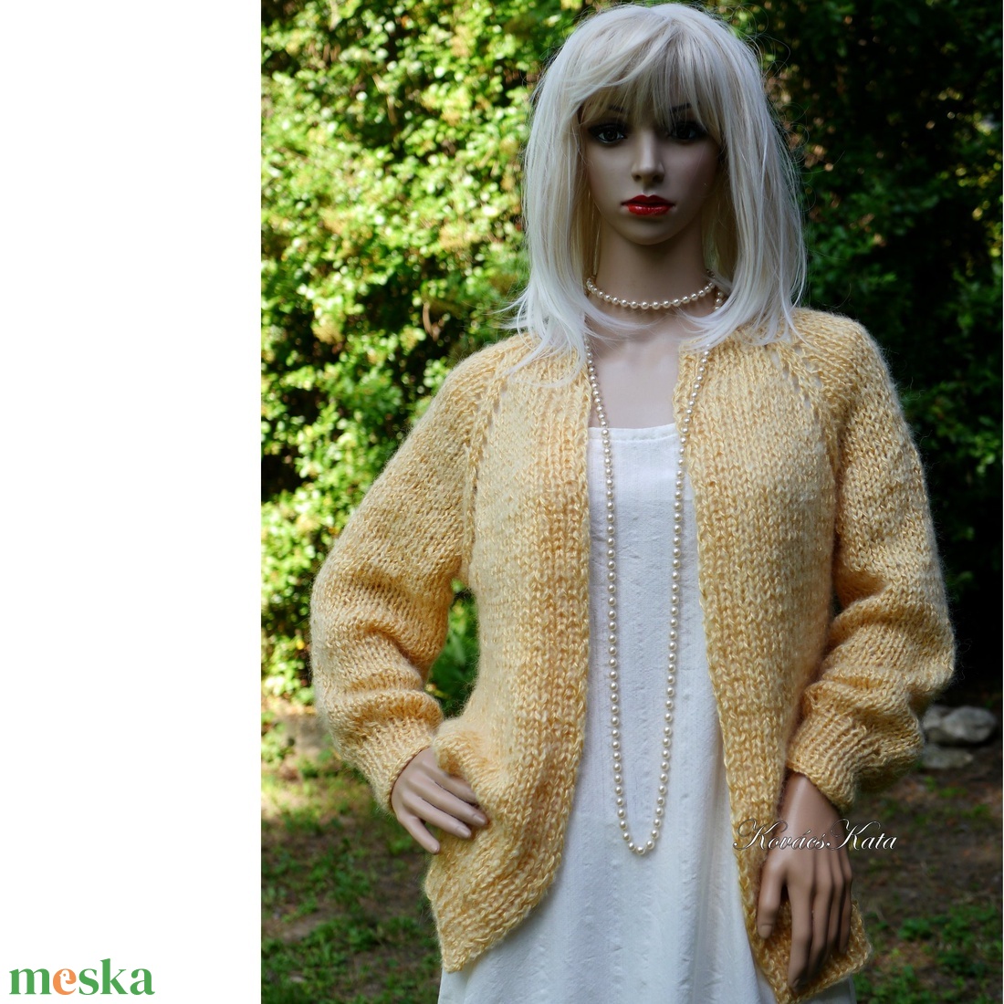 CANDY / gold - exkluzív kézzel kötött selyem-mohair kardigán, pulóver - ruha & divat - női ruha - pulóver - Meska.hu CANDY / gold - exkluzív kézzel kötött selyem-mohair kardigán, pulóver - ruha & divat - női ruha - pulóver - Meska.hu