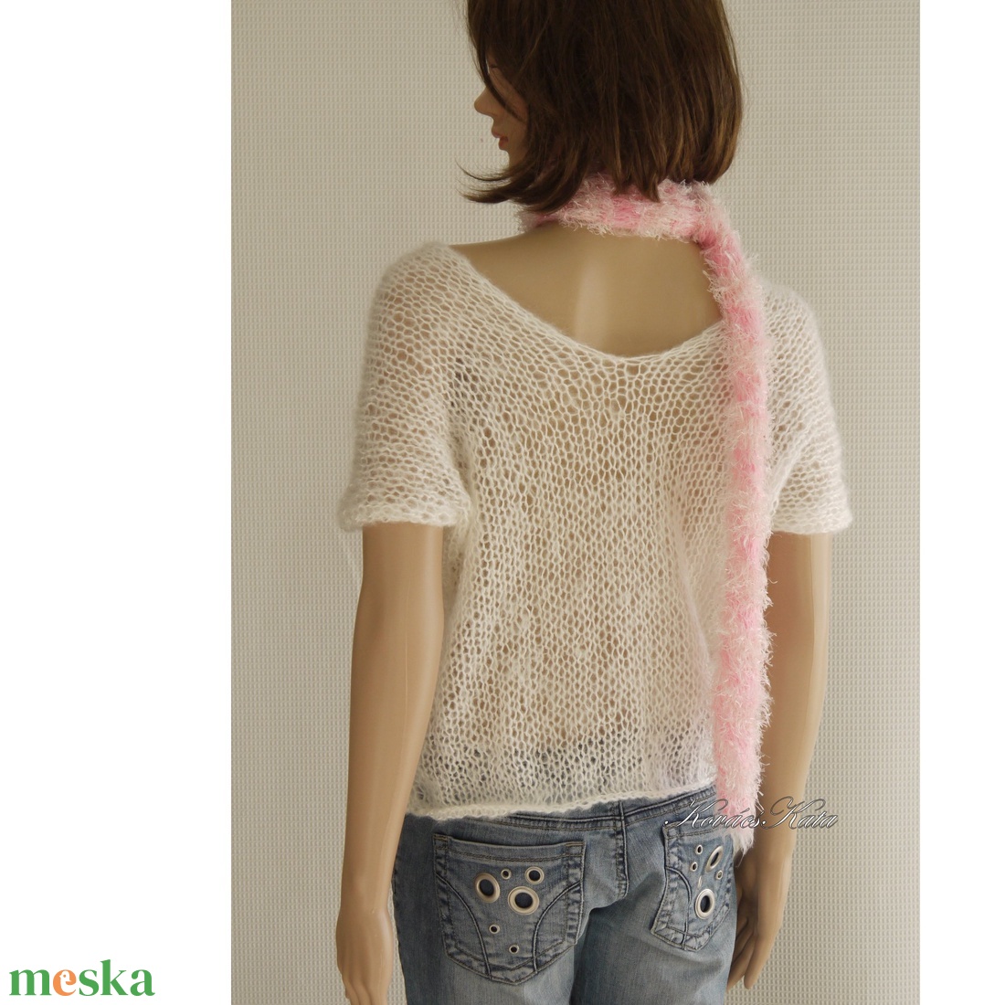 PILLE-PULCSI - exkluzív kézzel kötött mohair pulóver / fehér - ruha & divat - női ruha - pulóver - Meska.hu PILLE-PULCSI - exkluzív kézzel kötött mohair pulóver / fehér - ruha & divat - női ruha - pulóver - Meska.hu