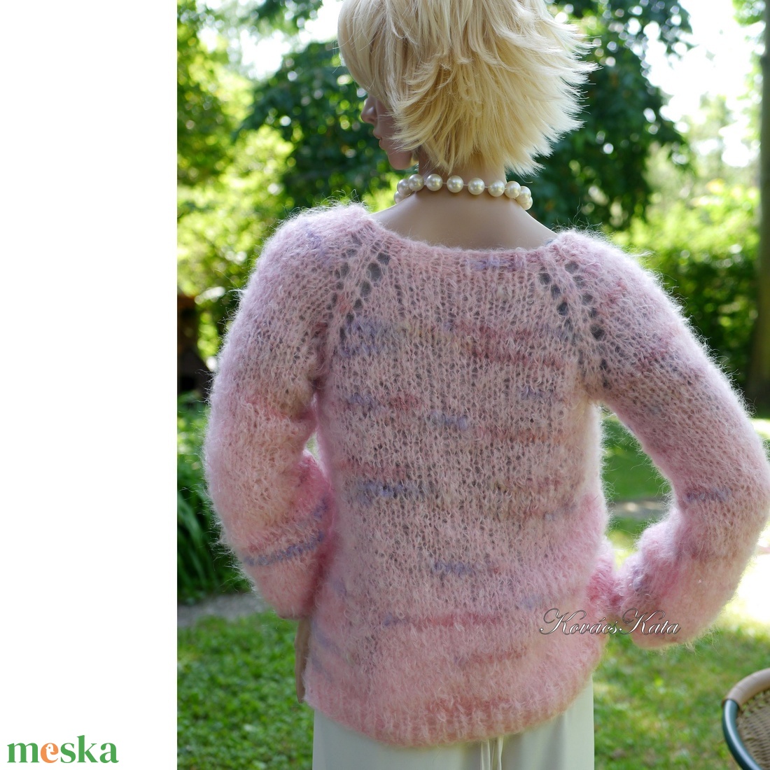 CANDY / pillecukor - exkluzív kézzel kötött mohair-kardigán, pulóver - ruha & divat - női ruha - pulóver - Meska.hu