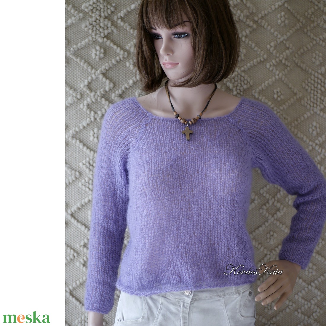 BETTY / KID SILK - exkluzív kézzel kötött rövid mohair pulóver / lila - ruha & divat - női ruha - pulóver & kardigán - Meska.hu BETTY / KID SILK - exkluzív kézzel kötött rövid mohair pulóver / lila - ruha & divat - női ruha - pulóver & kardigán - Meska.hu