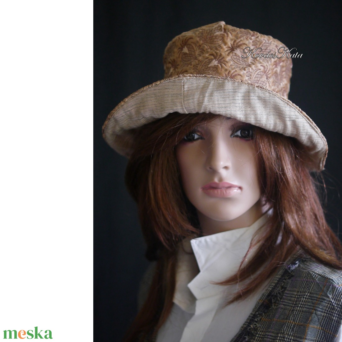 TILDA - vintage selyembrokát kalap - ruha & divat - sál, sapka, kendő - kalap - Meska.hu TILDA - vintage selyembrokát kalap - ruha & divat - sál, sapka, kendő - kalap - Meska.hu