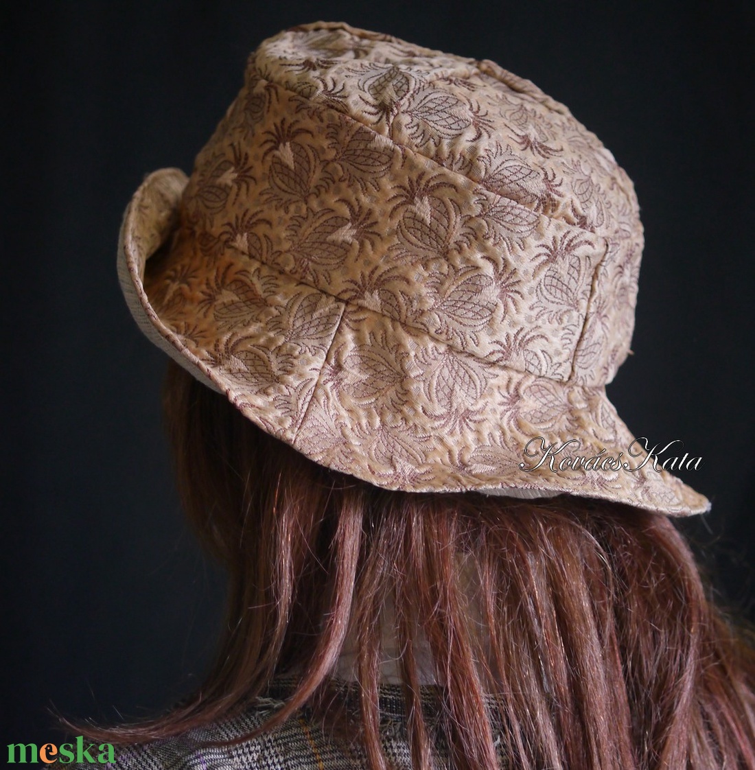 TILDA - vintage selyembrokát kalap - ruha & divat - sál, sapka, kendő - kalap - Meska.hu TILDA - vintage selyembrokát kalap - ruha & divat - sál, sapka, kendő - kalap - Meska.hu