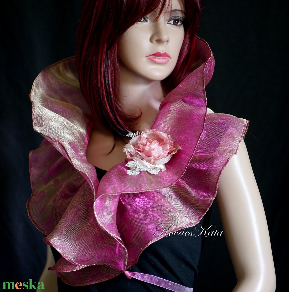 WRAP / orchídea - exkluzív organza vállkendő, boleró selyemrózsával - ruha & divat - női ruha - alkalmi ruha & estélyi ruha - Meska.hu WRAP / orchídea - exkluzív organza vállkendő, boleró selyemrózsával - ruha & divat - női ruha - alkalmi ruha & estélyi ruha - Meska.hu