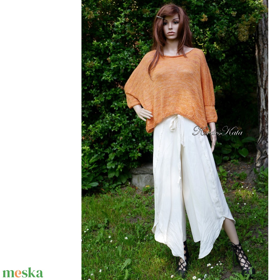 GALINA SZÁRONG-NADRÁG - exkluzív design nadrág, lapnadrág / krém - ruha & divat - női ruha - nadrág - Meska.hu GALINA SZÁRONG-NADRÁG - exkluzív design nadrág, lapnadrág / krém - ruha & divat - női ruha - nadrág - Meska.hu