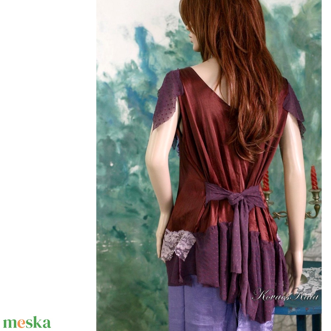 CSOKIROMÁNC - artsy applikált selyemblúz - ruha & divat - női ruha - blúz - Meska.hu CSOKIROMÁNC - artsy applikált selyemblúz - ruha & divat - női ruha - blúz - Meska.hu