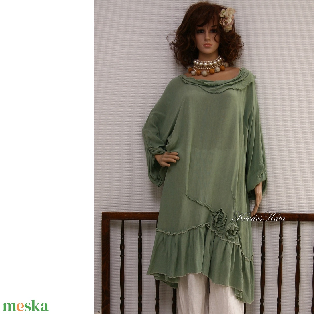 CAMILE - artsy flapper tunika-ruha / zsálya - ruha & divat - női ruha - tunika - Meska.hu CAMILE - artsy flapper tunika-ruha / zsálya - ruha & divat - női ruha - tunika - Meska.hu