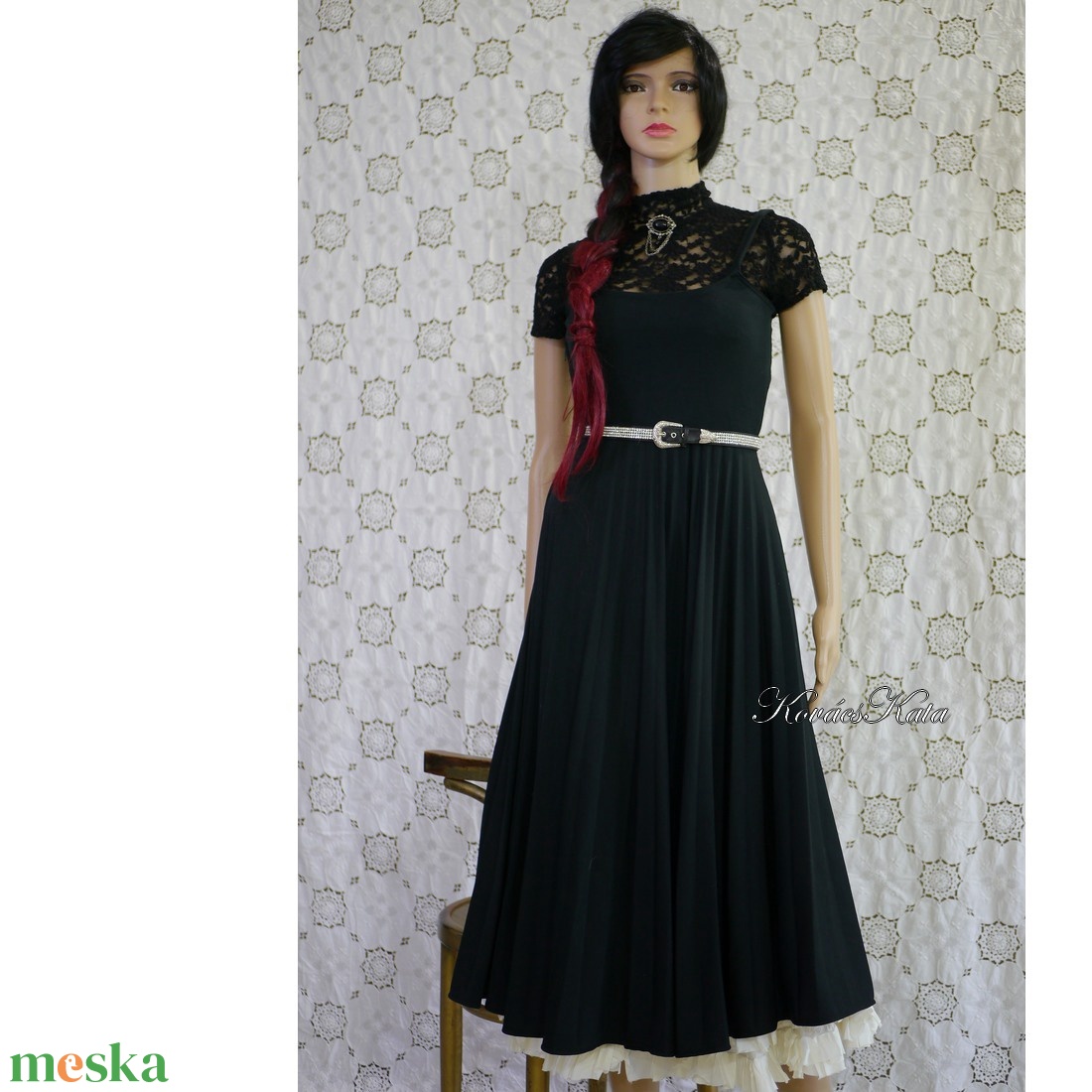 VINTAGE pliszés jersey ruha - ruha & divat - női ruha - ruha - Meska.hu VINTAGE pliszés jersey ruha - ruha & divat - női ruha - ruha - Meska.hu