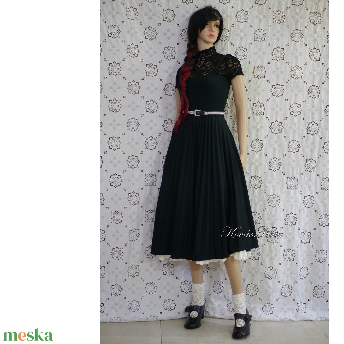VINTAGE pliszés jersey ruha - ruha & divat - női ruha - ruha - Meska.hu VINTAGE pliszés jersey ruha - ruha & divat - női ruha - ruha - Meska.hu