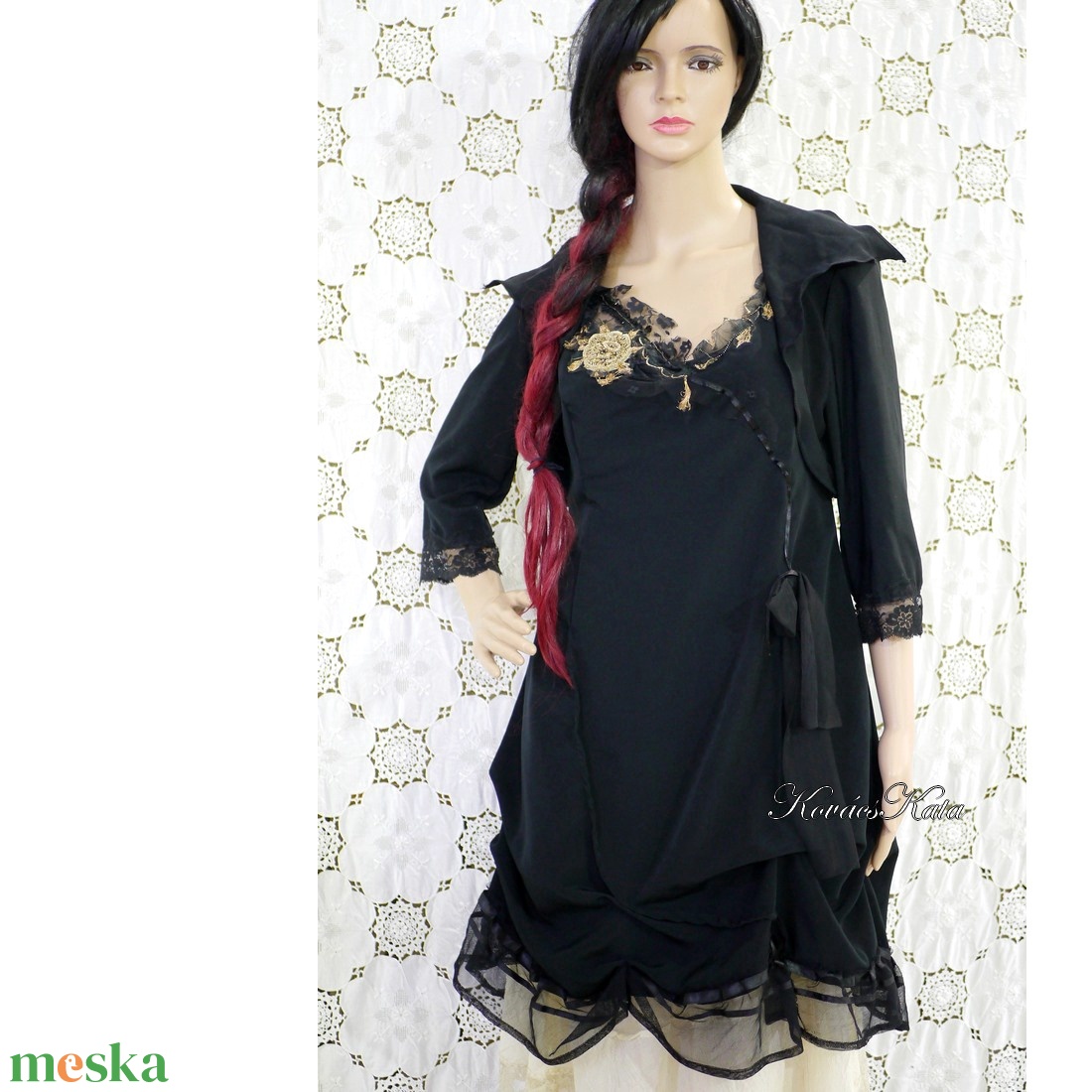 INDIRA - goth design ruha boleróval - ruha & divat - női ruha - alkalmi ruha & estélyi ruha - Meska.hu INDIRA - goth design ruha boleróval - ruha & divat - női ruha - alkalmi ruha & estélyi ruha - Meska.hu