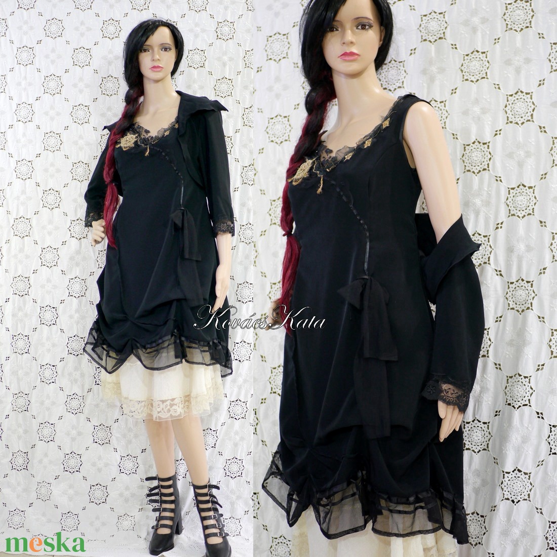 INDIRA - goth design ruha boleróval - ruha & divat - női ruha - alkalmi ruha & estélyi ruha - Meska.hu INDIRA - goth design ruha boleróval - ruha & divat - női ruha - alkalmi ruha & estélyi ruha - Meska.hu