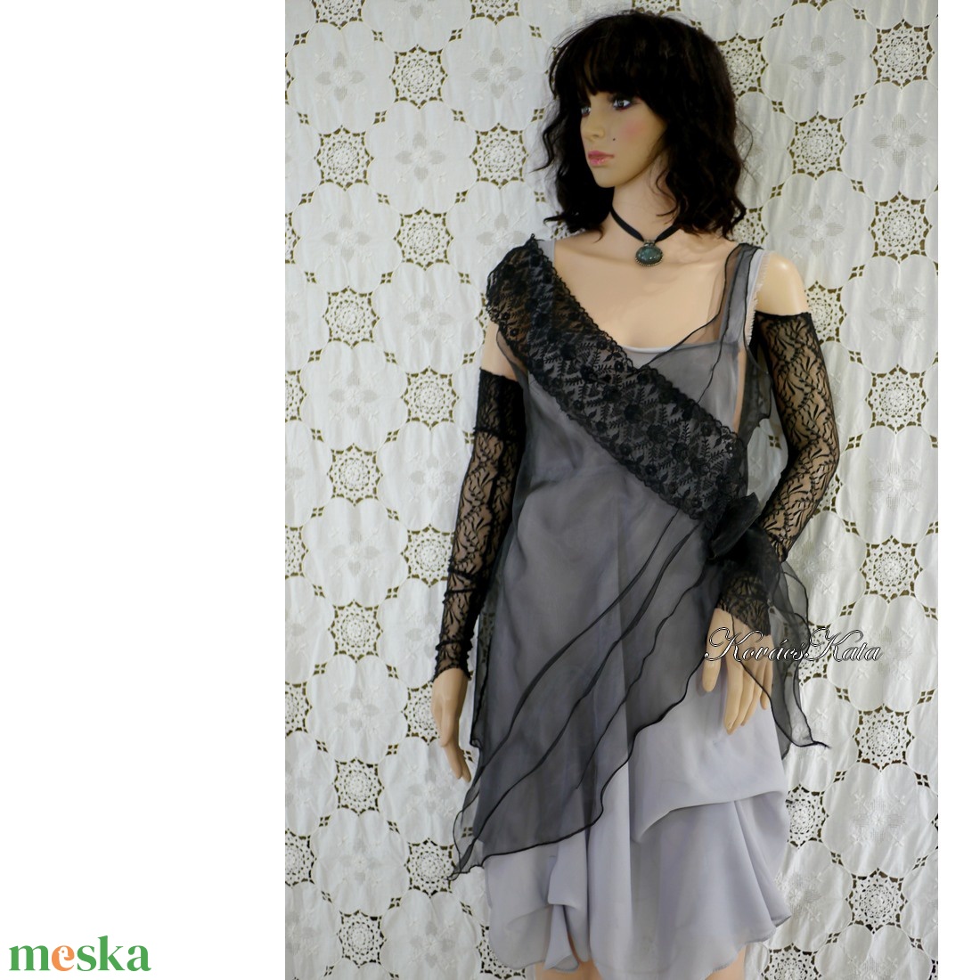 MANUELA - antik-csipkés organza-tunika - ruha & divat - női ruha - alkalmi ruha & estélyi ruha - Meska.hu MANUELA - antik-csipkés organza-tunika - ruha & divat - női ruha - alkalmi ruha & estélyi ruha - Meska.hu