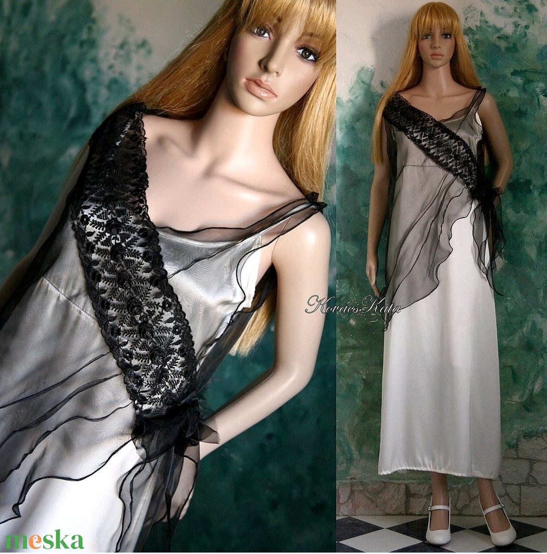 MANUELA - antik-csipkés organza-tunika - ruha & divat - női ruha - alkalmi ruha & estélyi ruha - Meska.hu MANUELA - antik-csipkés organza-tunika - ruha & divat - női ruha - alkalmi ruha & estélyi ruha - Meska.hu