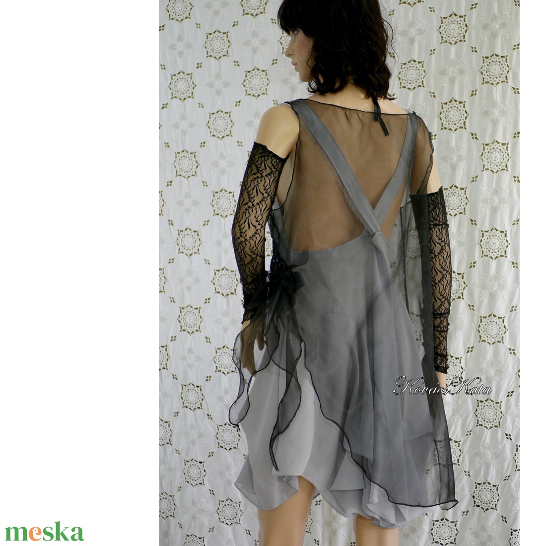 MANUELA - antik-csipkés organza-tunika - ruha & divat - női ruha - alkalmi ruha & estélyi ruha - Meska.hu MANUELA - antik-csipkés organza-tunika - ruha & divat - női ruha - alkalmi ruha & estélyi ruha - Meska.hu