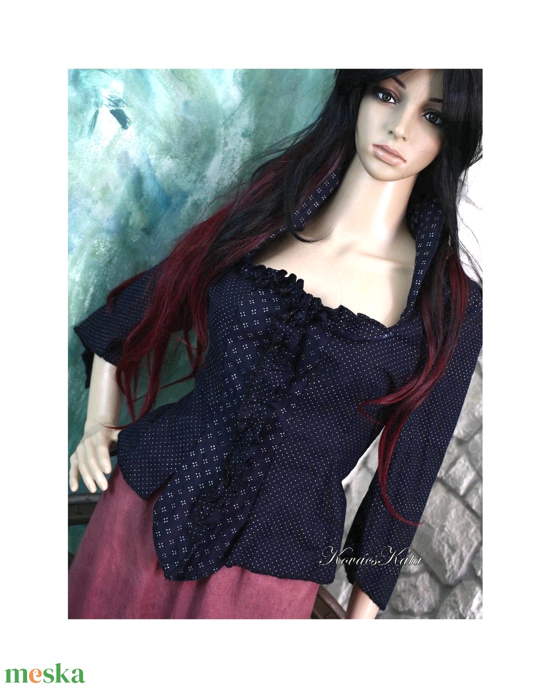 DIANA - kékfestő kabátka goth style - ruha & divat - női ruha - blézer & kosztüm - Meska.hu DIANA - kékfestő kabátka goth style - ruha & divat - női ruha - blézer & kosztüm - Meska.hu