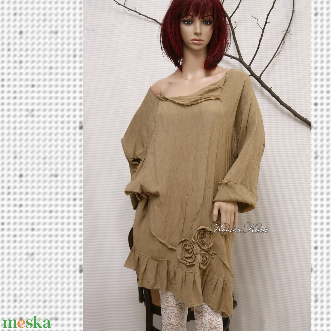 CAMILE - artsy flapper tunika-ruha / dohánybarna - ruha & divat - női ruha - tunika - Meska.hu CAMILE - artsy flapper tunika-ruha / dohánybarna - ruha & divat - női ruha - tunika - Meska.hu