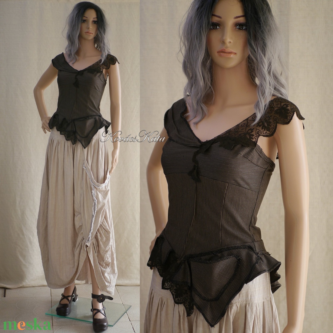 ZSANETT- KORZET - bohém romantikus design felső - ruha & divat - női ruha - alkalmi ruha & estélyi ruha - Meska.hu ZSANETT- KORZET - bohém romantikus design felső - ruha & divat - női ruha - alkalmi ruha & estélyi ruha - Meska.hu