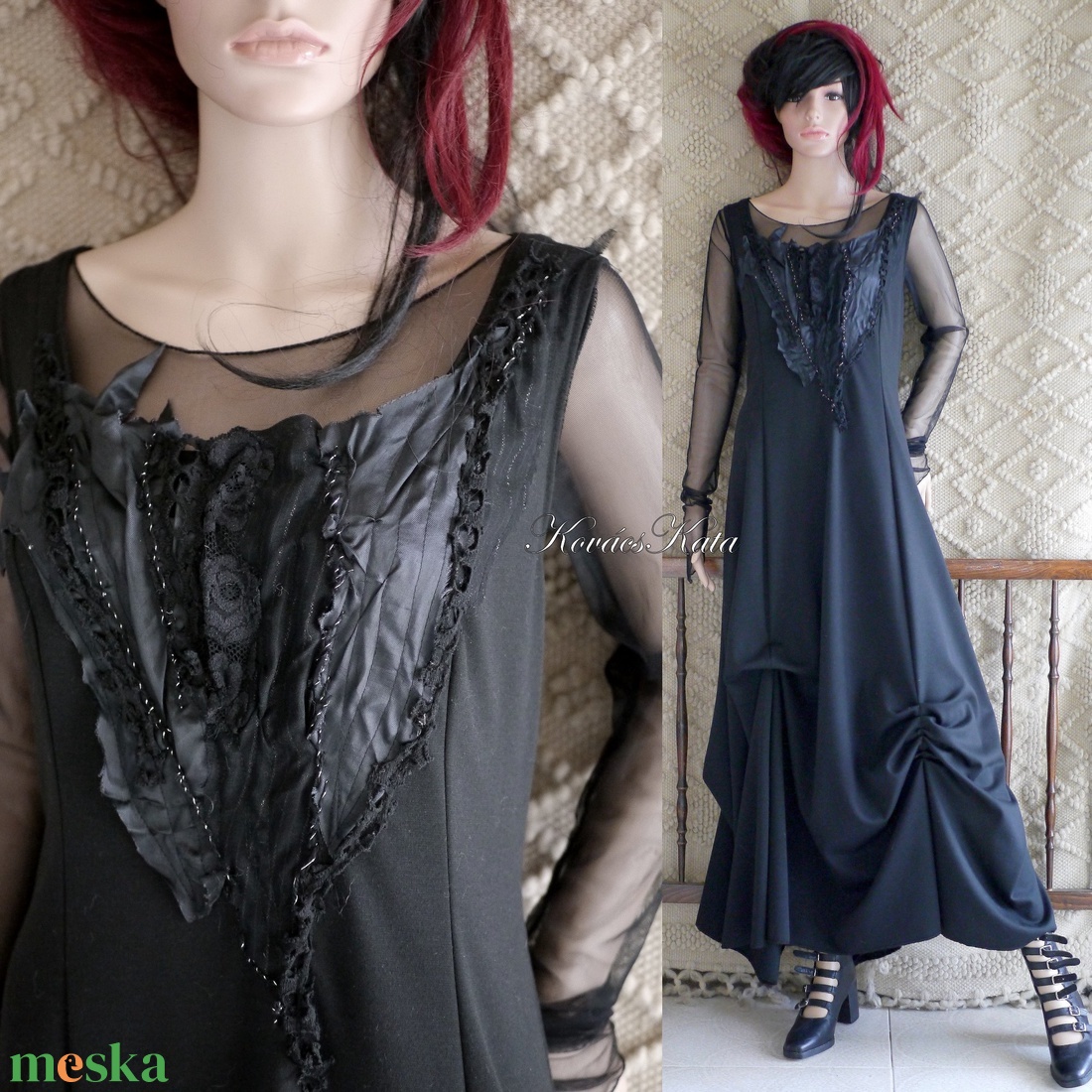 GERDA - applikált design jersey ruha - ruha & divat - női ruha - alkalmi ruha & estélyi ruha - Meska.hu GERDA - applikált design jersey ruha - ruha & divat - női ruha - alkalmi ruha & estélyi ruha - Meska.hu