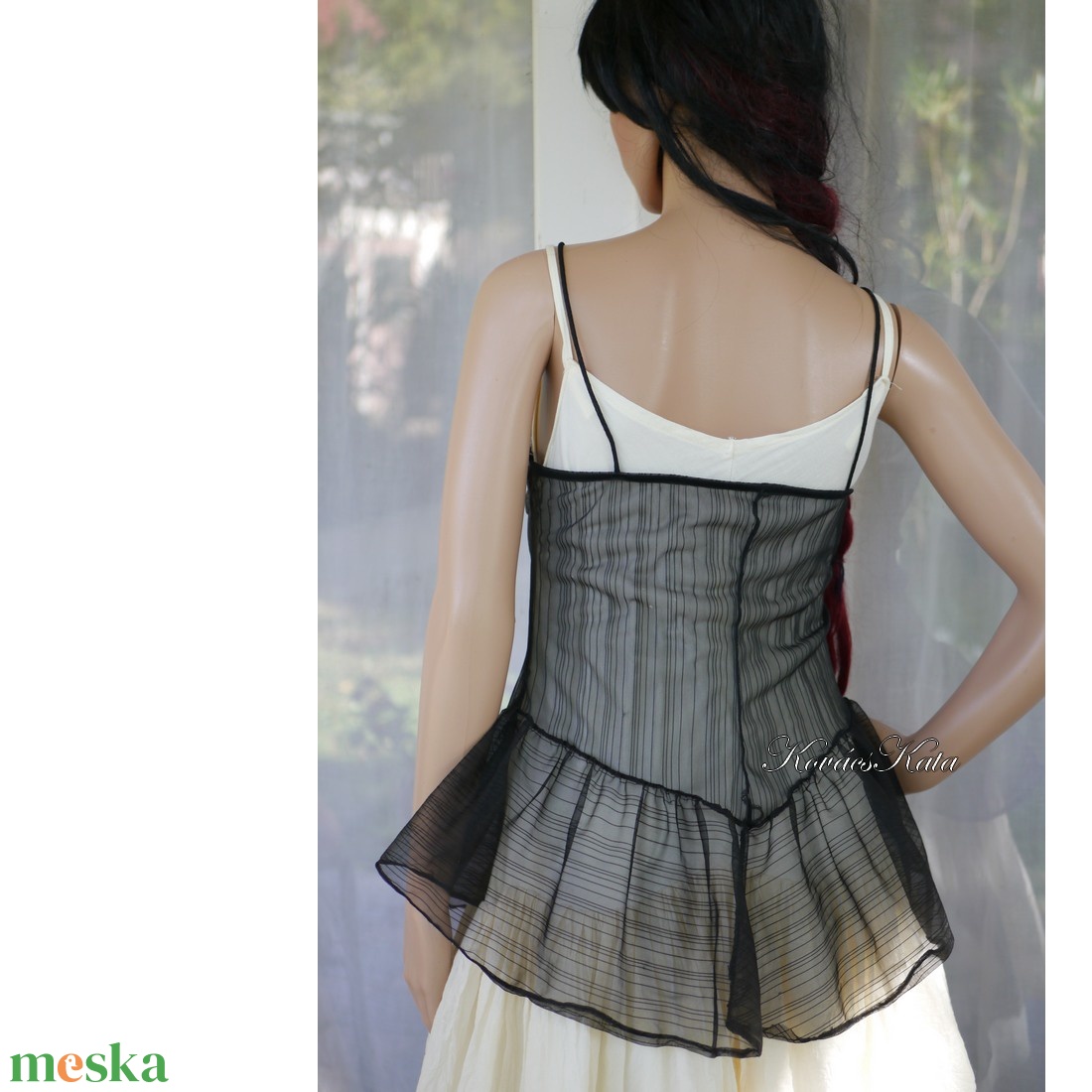 ANTIK ORGANZA-SLIP - csipkés organza kombiné felső - ruha & divat - női ruha - top - Meska.hu ANTIK ORGANZA-SLIP - csipkés organza kombiné felső - ruha & divat - női ruha - top - Meska.hu